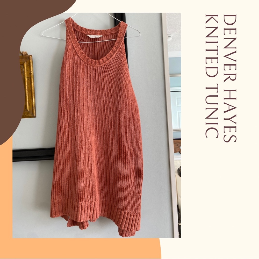 Denver Hayes womens Sleeveless Knit sweater tank top